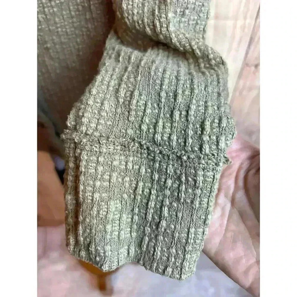 Two by Vince Camuto Textured Knit Cardigan Olive Green Women's Size L - Picture 4 of 8